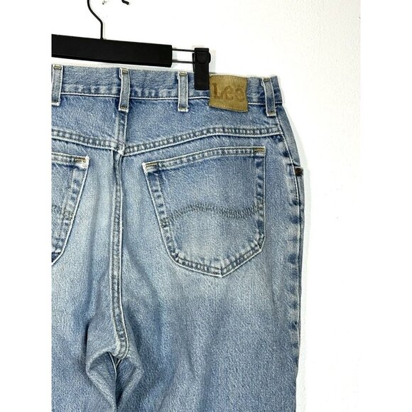 Vintage Lee Relaxed Fit Straight Leg jeans mens size 36 x 30 Light Wash - Picture 4 of 12